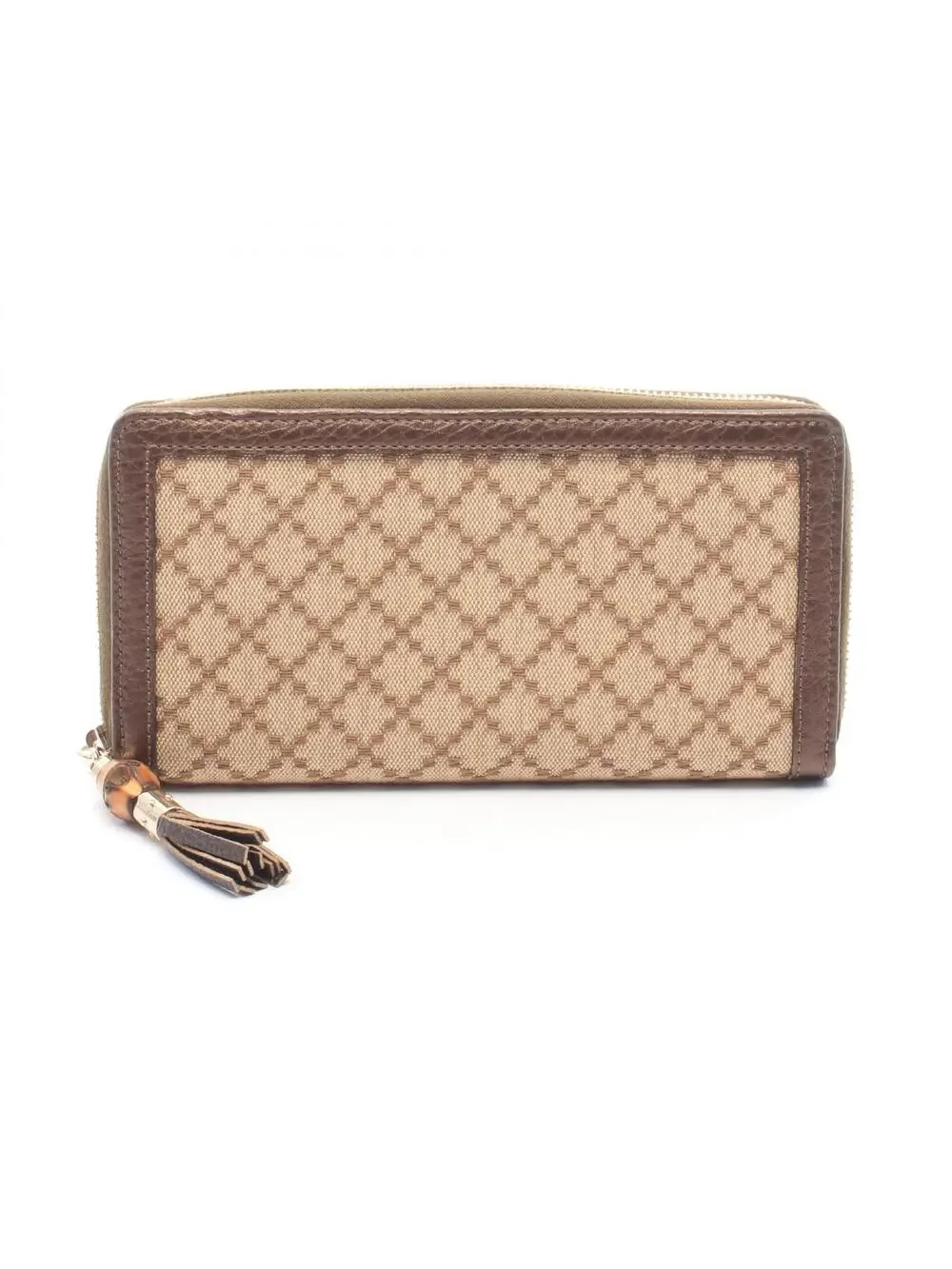 Gucci Diamante Bamboo Around Zip Long #339723G35B